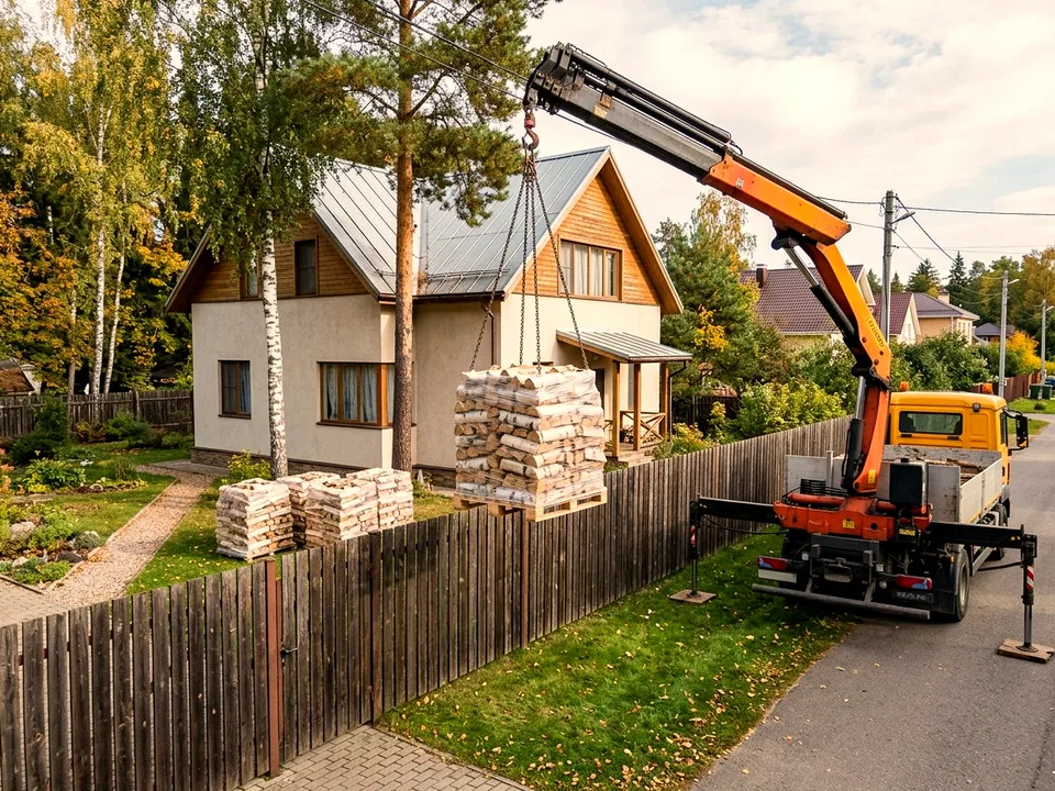 Круговая поленница holzhausen, Дмитров, улица Тихая, 24